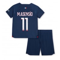 Paris Saint-Germain Marco Asensio #11 Heimtrikotsatz Kinder 2023-24 Kurzarm (+ Kurze Hosen)